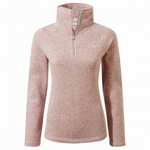 Női Craghoppers Eveline Half Zip Polár Pulóverek Rózsaszín | ICXZST601