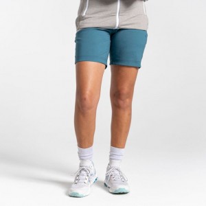 Női Craghoppers Stretch Kiwi Pro III Rövidnadrág Türkiz | GRTBMY409