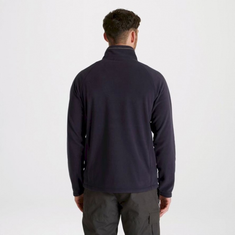Férfi Craghoppers Expert Corey 200 Half Zip Polár Pulóverek Sötétkék | PSLJTW210