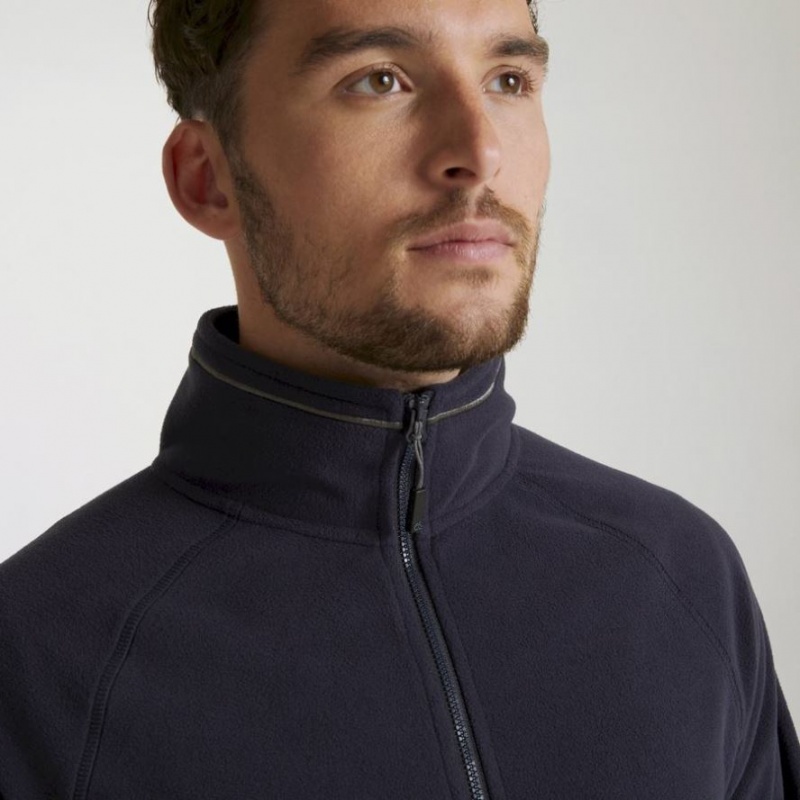 Férfi Craghoppers Expert Corey 200 Half Zip Polár Pulóverek Sötétkék | PSLJTW210