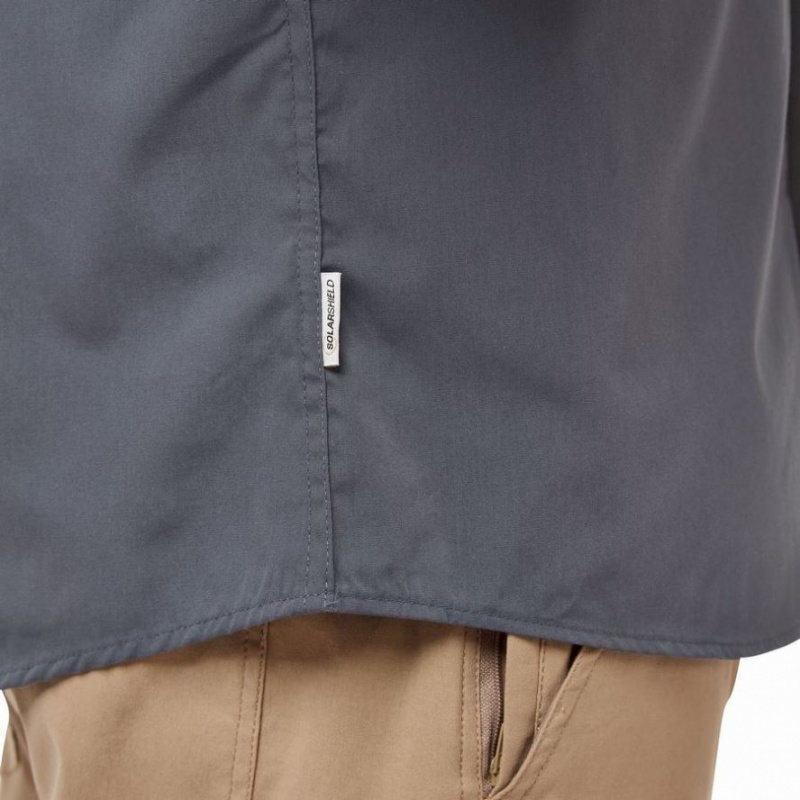 Férfi Craghoppers Kiwi Boulder Long Sleeve Ingek Kék | PSVRYI046
