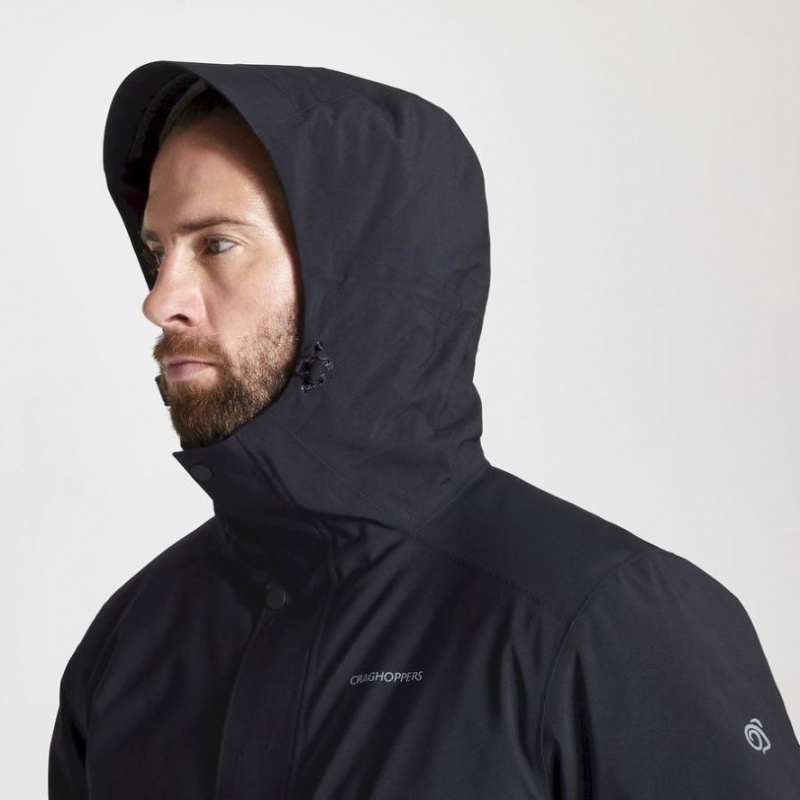 Férfi Craghoppers Talo Thermic Gore Tex Kabát Fekete | FGUDXC981