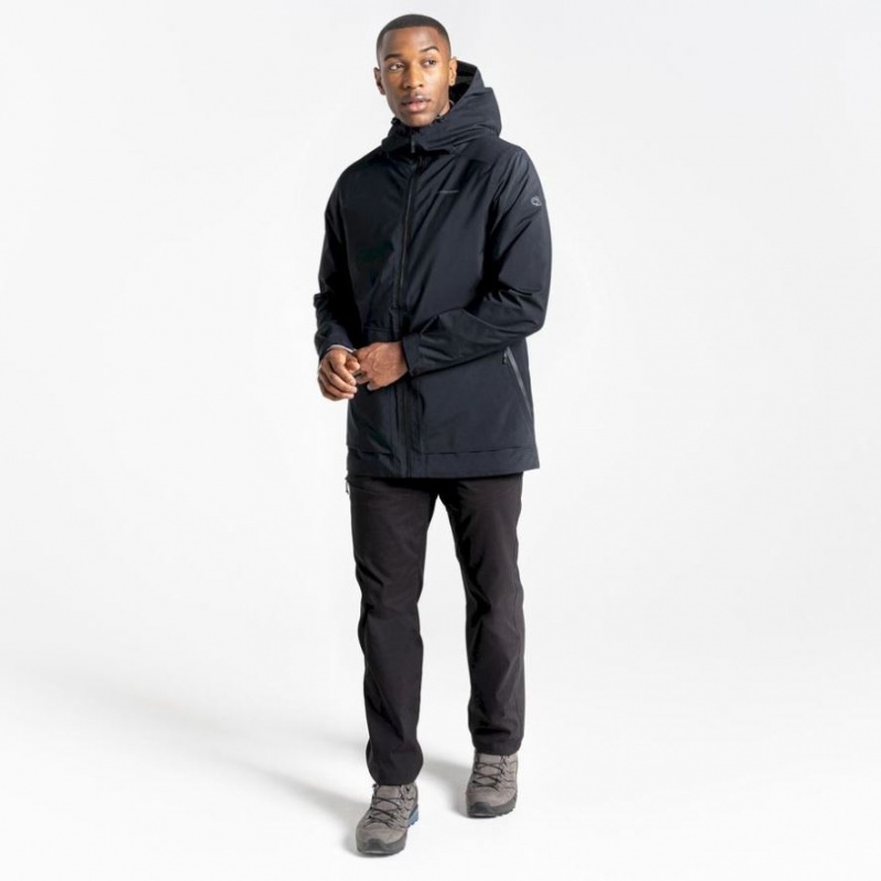 Férfi Craghoppers Toledo Gore Tex Kabát Fekete | WCQGYF456
