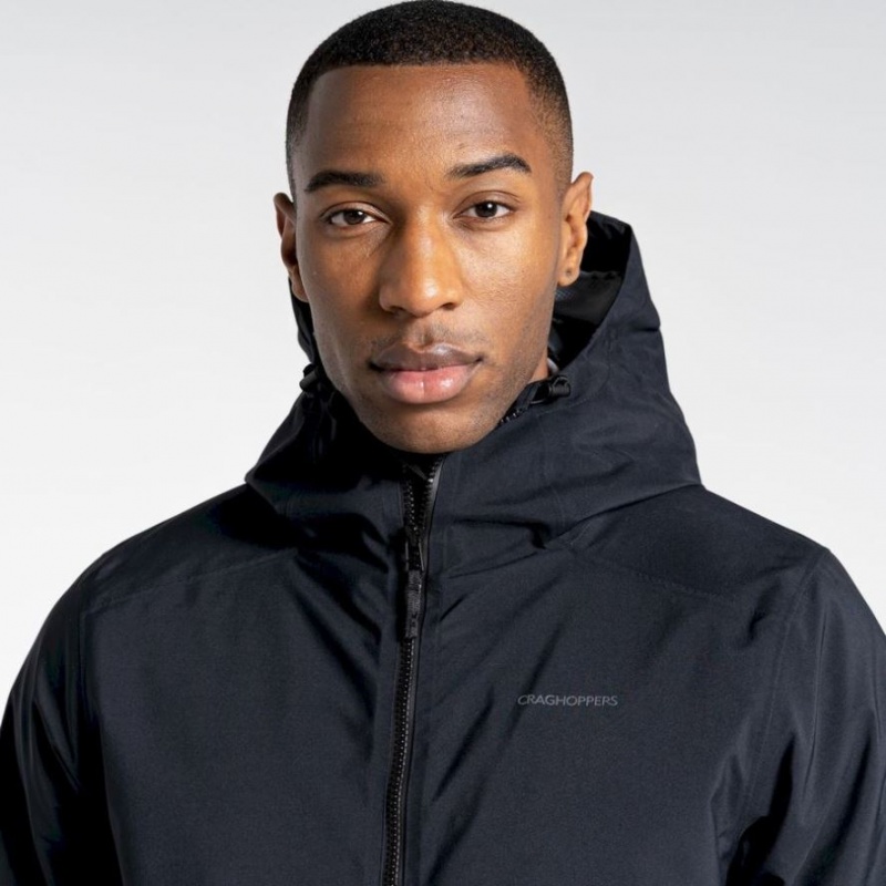 Férfi Craghoppers Toledo Gore Tex Kabát Fekete | WCQGYF456