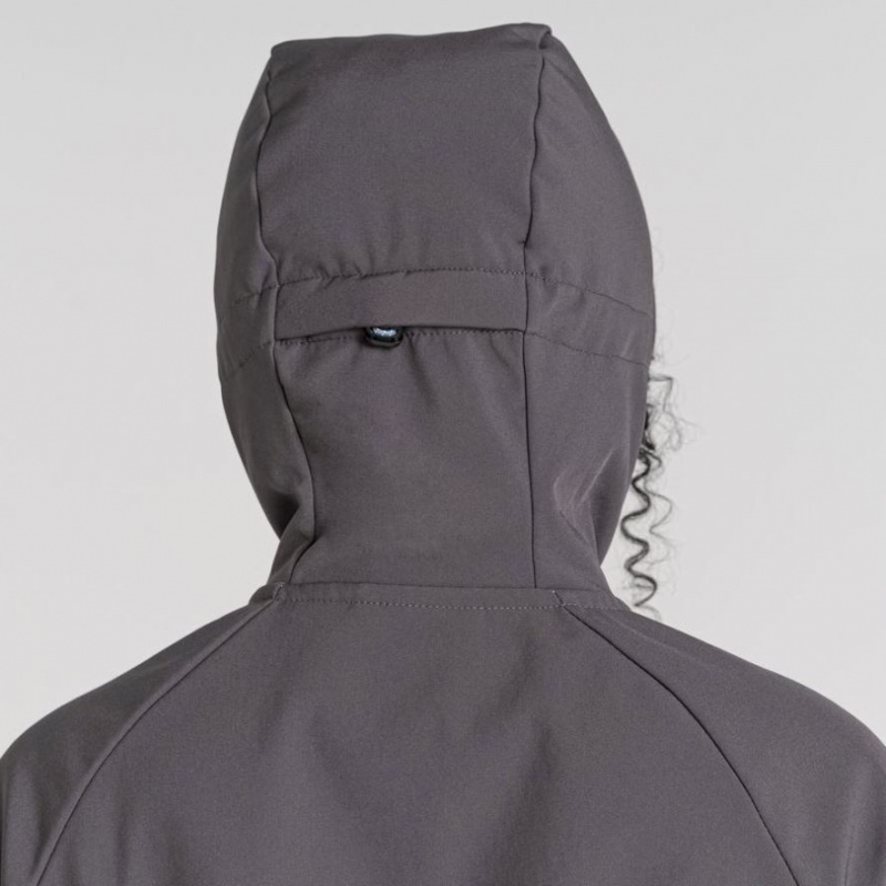 Női Craghoppers Kalti Weatherproof Kapucnis Kabát Szürke | SCXKHB024
