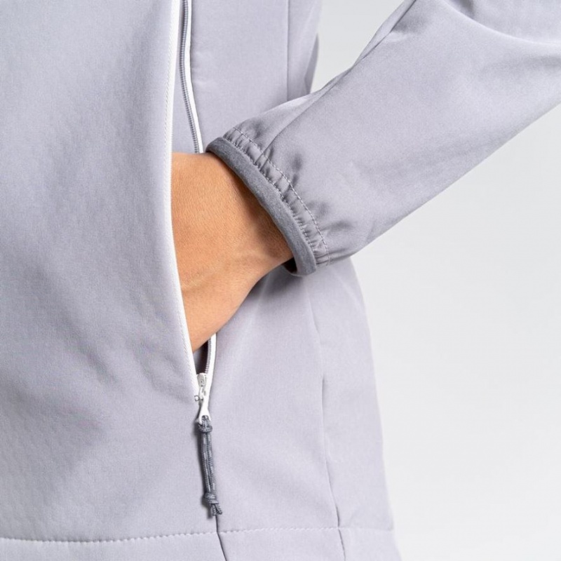 Női Craghoppers Kalti Weatherproof Kapucnis Kabát Szürke | WRUGZX307
