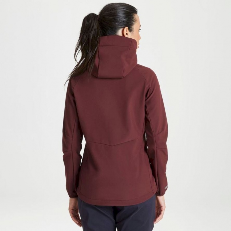 Női Craghoppers Kalti Weatherproof Kapucnis Kabát Bordó | CHUYAX192