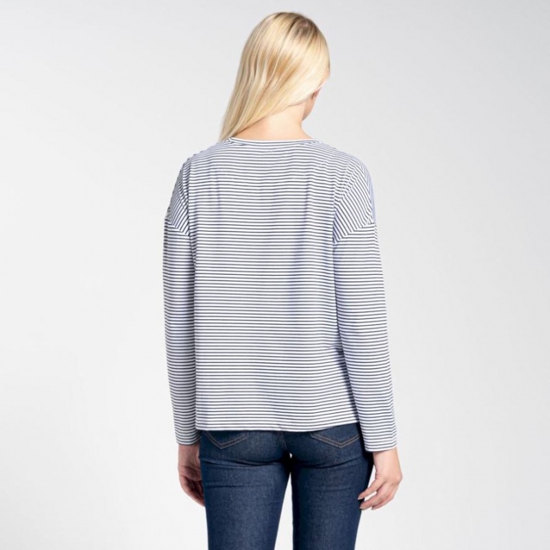 Női Craghoppers NosiLife Cora Long Sleeve Póló Kék | ZHYSOE867