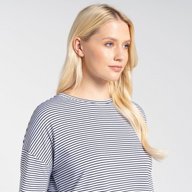 Női Craghoppers NosiLife Cora Long Sleeve Póló Kék | ZHYSOE867