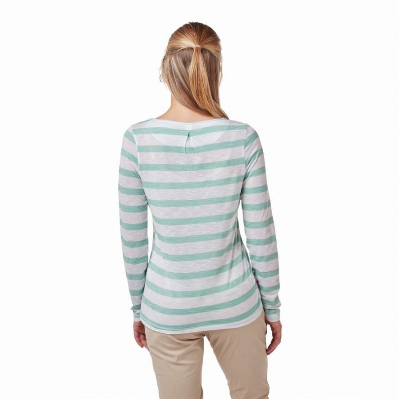 Női Craghoppers NosiLife Erin Long Sleeve Póló Türkiz | DCJLYN024