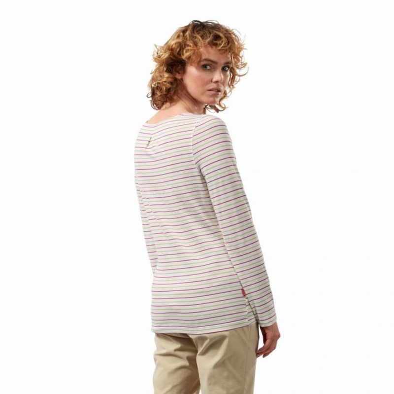 Női Craghoppers NosiLife Erin Long Sleeve Póló Színes | WOVJCG580
