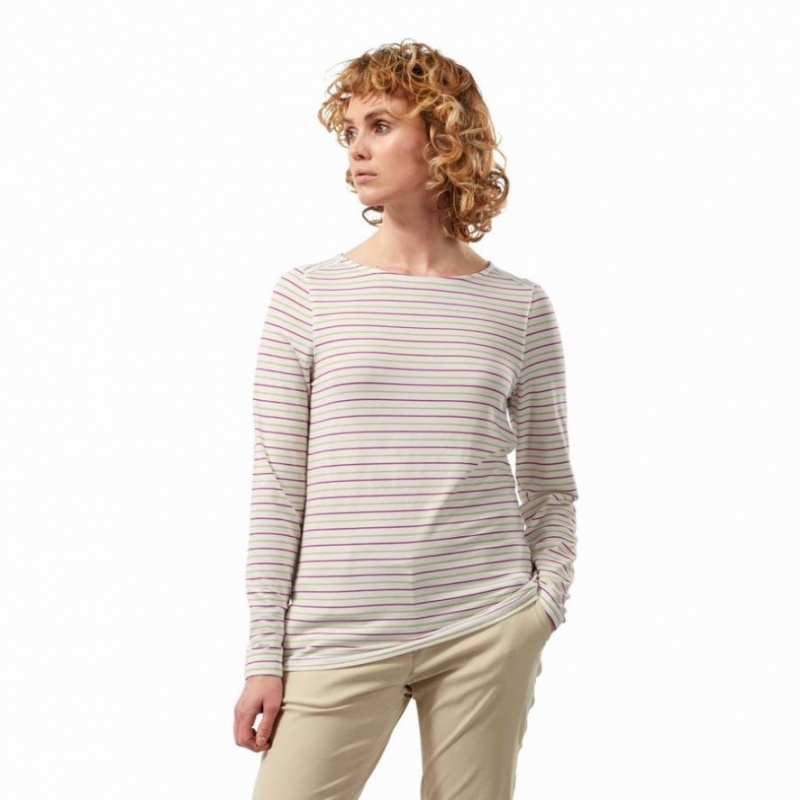 Női Craghoppers NosiLife Erin Long Sleeve Póló Színes | WOVJCG580